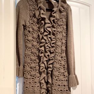 Long sweater cardigan !